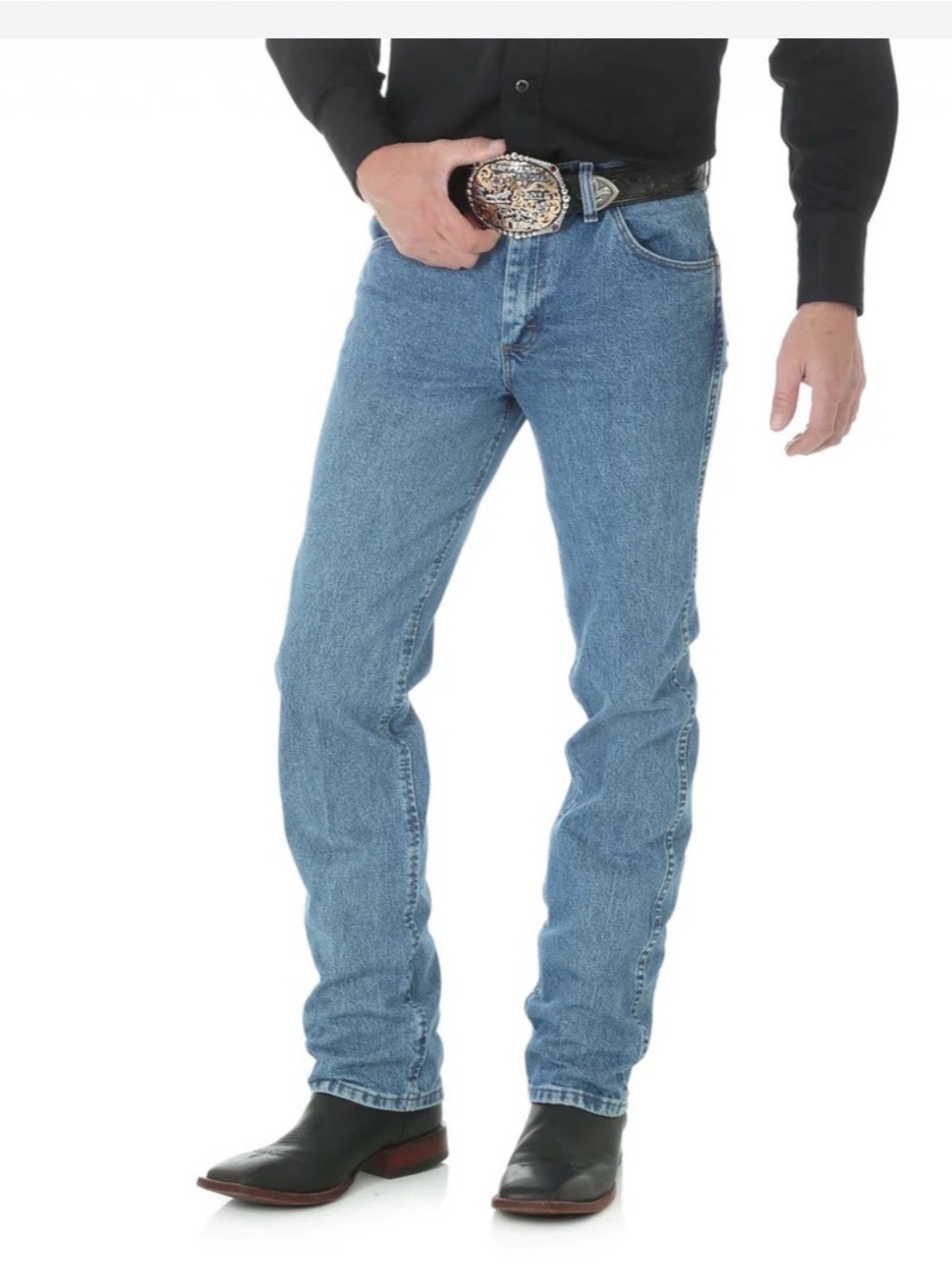 WRANGLER 36MWZSW PREMIUM PERFORMANCE COWBOY CUT SLIM FIT STONE WASH 32X32 JEANS